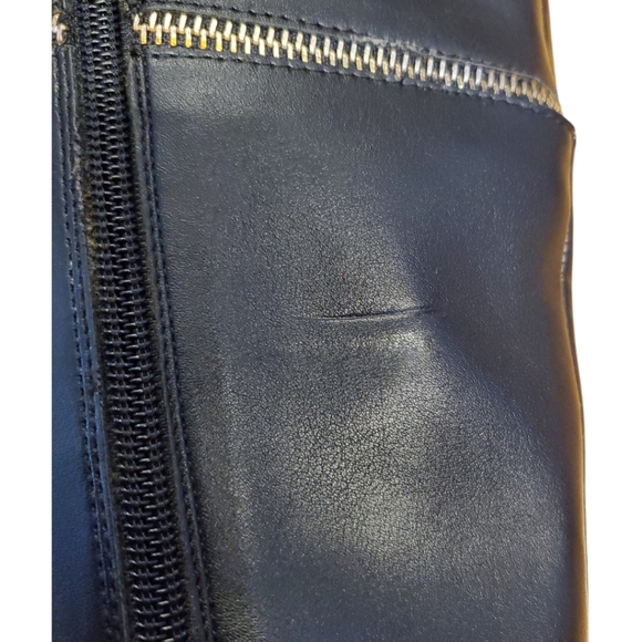 Thalia Sodi Womens Valdiva Stiletto Heel Knee High Boots 6 Black Faux Leather - Picture 8 of 11